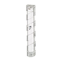 Transparent Plastic Mezuzah Case with Spiral Desi... | Plastic Mezuzah