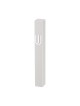 Classic White Plastic Mezuzah Case Silver Shin fo... | Plastic Mezuzah