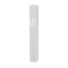Classic White Plastic Mezuzah Case Silver Shin fo... | Plastic Mezuzah