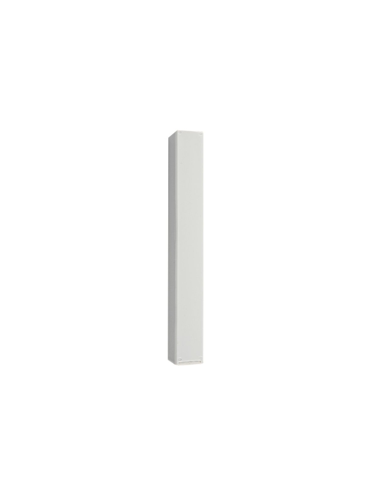 Classic White Plastic Mezuzah Case Silver Shin fo... | Plastic Mezuzah