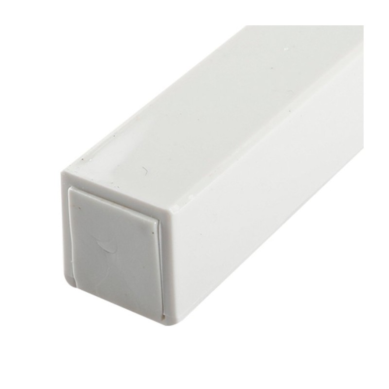 Classic White Plastic Mezuzah Case Silver Shin fo... | Plastic Mezuzah