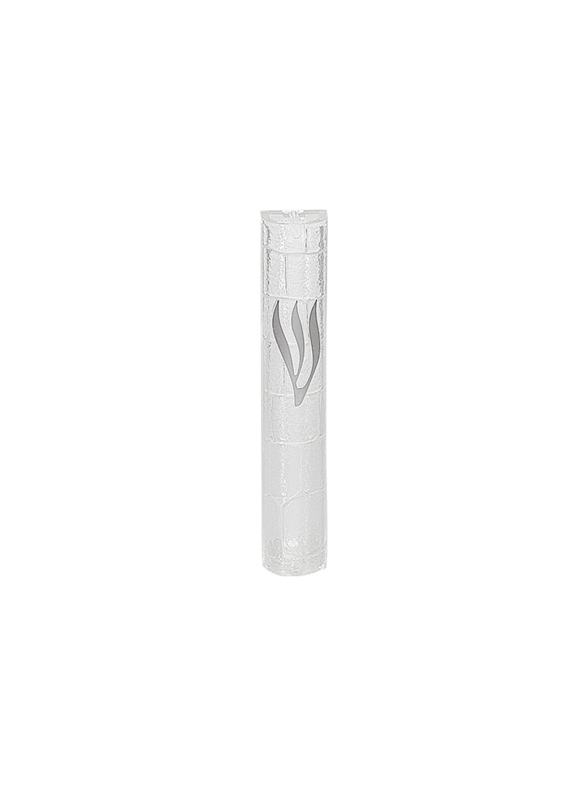 Transparent Plastic Mezuzah Case with Western Wal... | Plastic Mezuzah