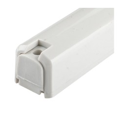 White Plastic Mezuzah Case with Shema Prayer Word... | Plastic Mezuzah