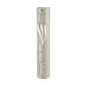 Rounded Silver Plastic Mezuzah Case with Western ... | Plastic Mezuzah