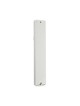 Rounded Silver Plastic Mezuzah Case with Western ... | Plastic Mezuzah