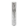 Silver Color Plastic Mezuzah Case with Western Wa... | Plastic Mezuzah