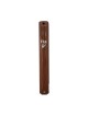 Brown Wood Look Plastic Mezuzah Case with Silver ... | Plastic Mezuzah