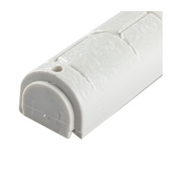 White Plastic Mezuzah Case with Western Wall Imag... | Plastic Mezuzah