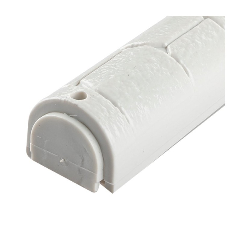 White Plastic Mezuzah Case with Western Wall Imag... | Plastic Mezuzah