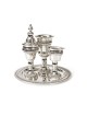 Silver Plated 4 Piece Havdalah Set Beaded Regency D... | Havdalah Sets