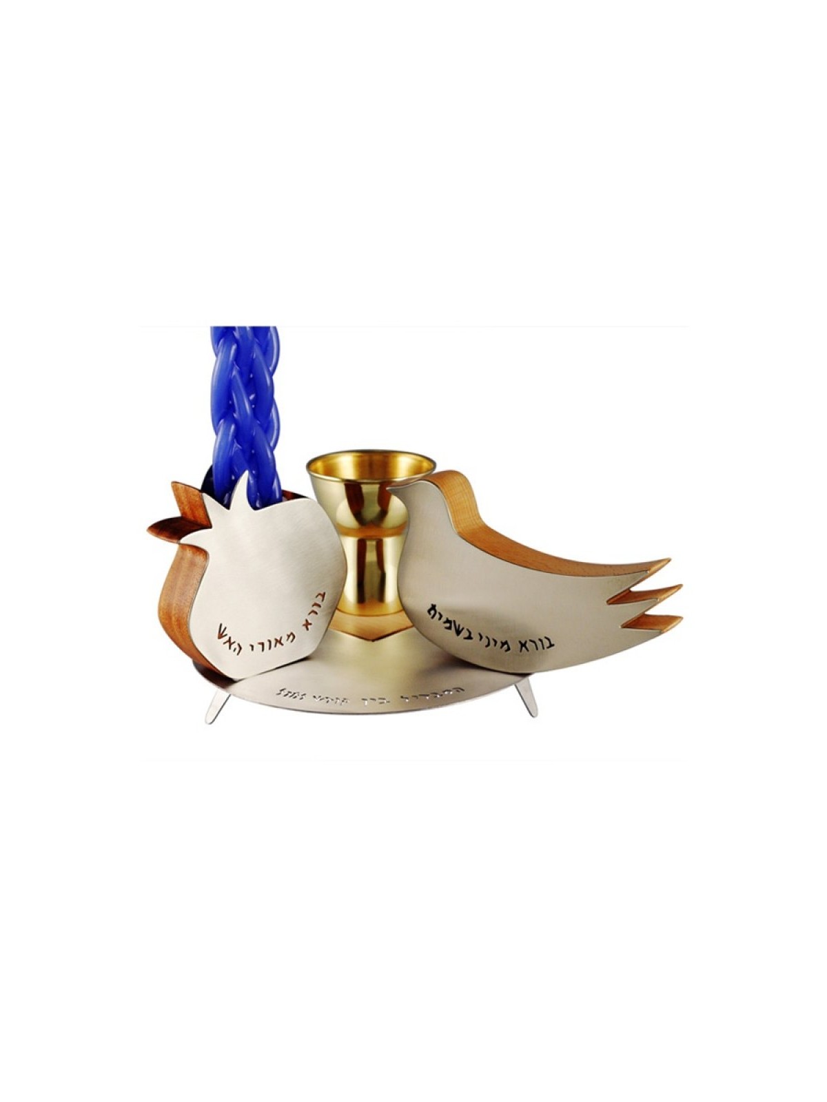 Shraga Landesman Pomegranate and Dove 4 Pce Havdala... | Havdalah Sets