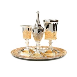 Four Piece Filigree Decorated Havdalah Set %96 Silv... | Havdalah Sets