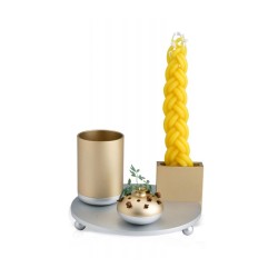 Dabbah Judaica 4 Piece Anodized Aluminum Havdalah S... | Havdalah Sets