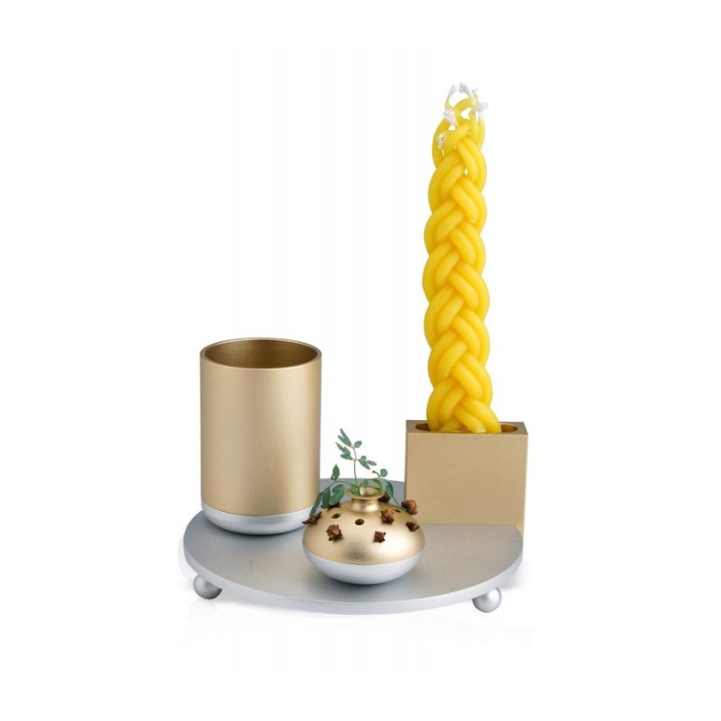 Dabbah Judaica 4 Piece Anodized Aluminum Havdalah S... | Havdalah Sets