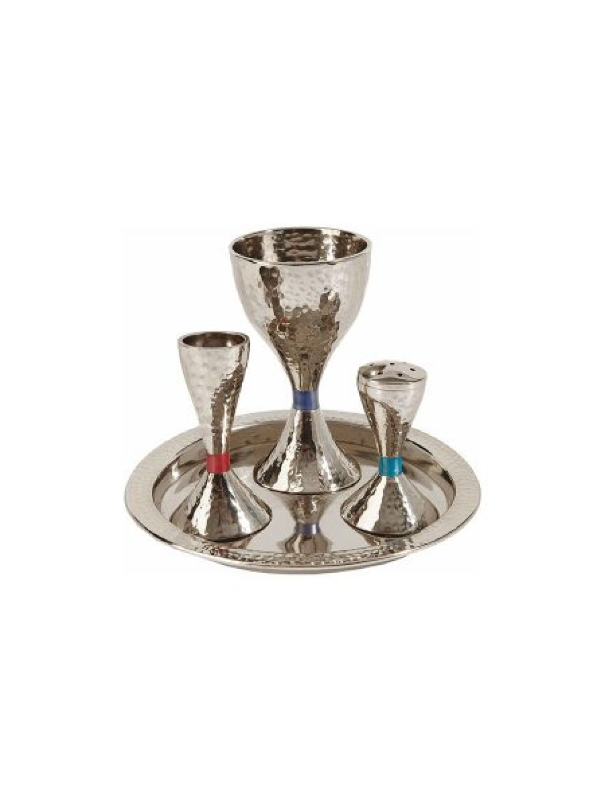 Yair Emanuel Contemporary Style Havdalah Set Hammer... | Havdalah Sets