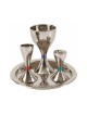 Yair Emanuel Contemporary Style Havdalah Set Hammer... | Havdalah Sets