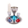 Yair Emanuel Modern Style 4 Piece Havdalah Set Hamm... | Havdalah Sets