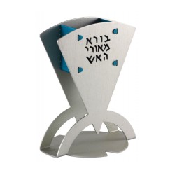Shraga Landesman Curved Engraved Havdalah Candle Ho... | Havdalah Sets