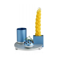 Dabbah Judaica 4 Piece Anodized Aluminum Havdalah S... | Havdalah Sets