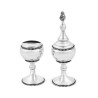 Large Sterling Silver Havdalah Set Beaded Design | Havdalah Sets