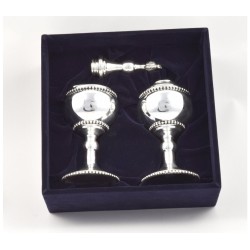 Large Sterling Silver Havdalah Set Beaded Design | Havdalah Sets