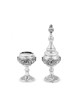 Sterling Silver Havdalah Set with Spice Box and Can... | Havdalah Sets
