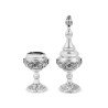 Sterling Silver Havdalah Set with Spice Box and Can... | Havdalah Sets