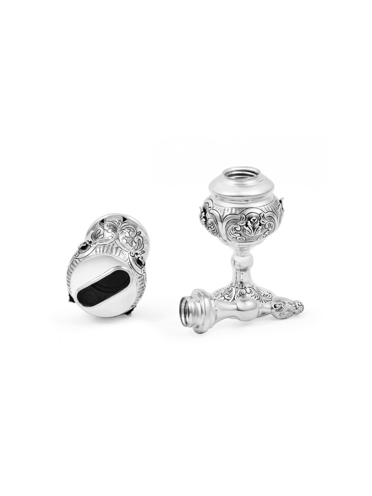 Sterling Silver Havdalah Set with Spice Box and Can... | Havdalah Sets