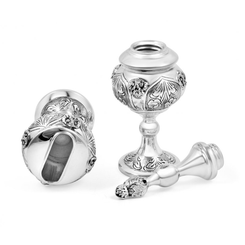 Sterling Silver Havdalah Set Spice Box and Candle H... | Havdalah Sets