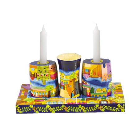 Yair Emanuel Shabbat Candles and Havdalah Set Hand ... | Havdalah Sets