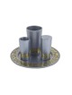 Yair Emanuel Aluminum Havdalah Set with Gold Pomegr... | Havdalah Sets