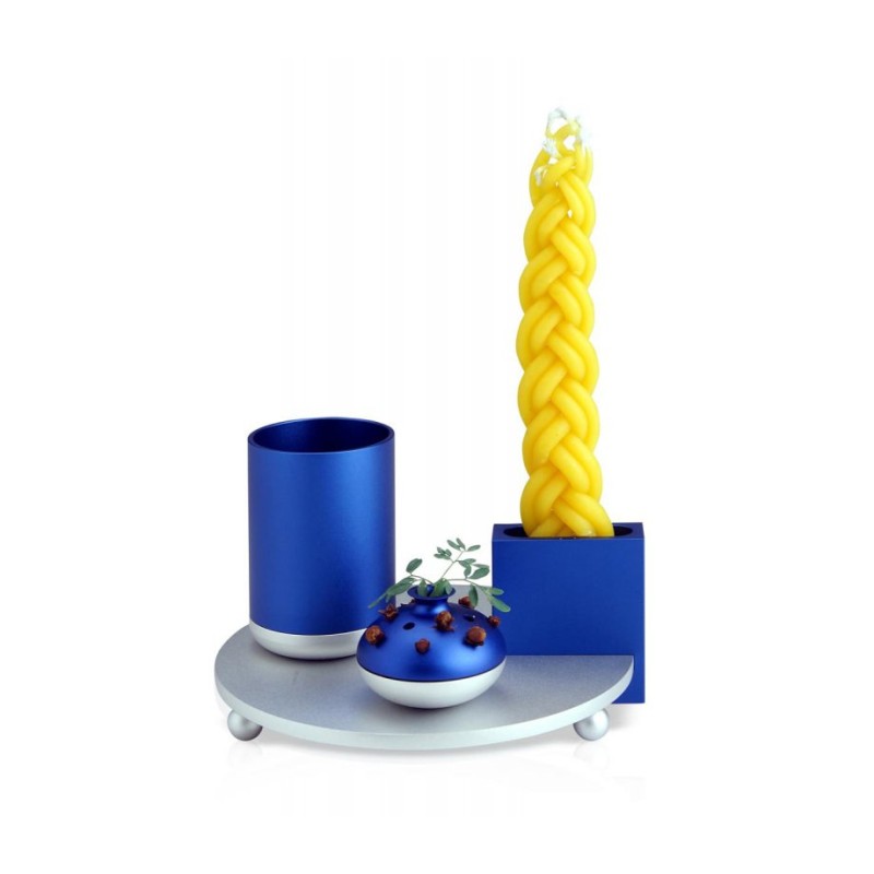 Dabbah Judaica 4 Piece Anodized Aluminum Havdalah S... | Havdalah Sets