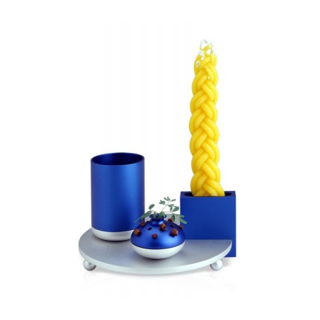 Dabbah Judaica 4 Piece Anodized Aluminum Havdalah S... | Havdalah Sets