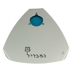 Shraga Landesman Engraved Raised Silver Havdalah Tr... | Havdalah Sets