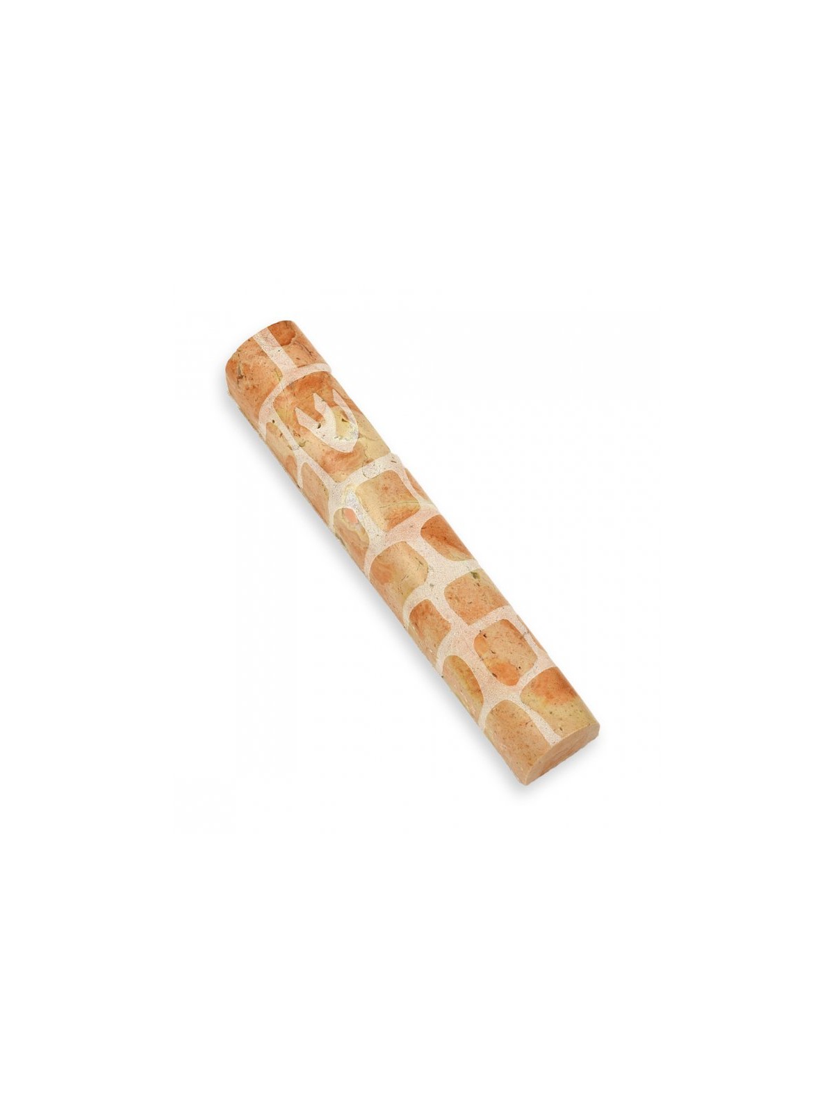 Jerusalem Stone Mezuzah Case with Western Wall Imag... | Stone Mezuzah