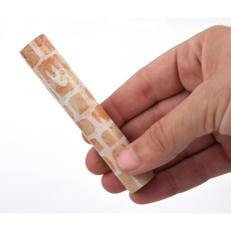 Jerusalem Stone Mezuzah Case with Western Wall Imag... | Stone Mezuzah