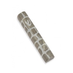 Jerusalem Stone Mezuzah Case with Western Wall Imag... | Stone Mezuzah