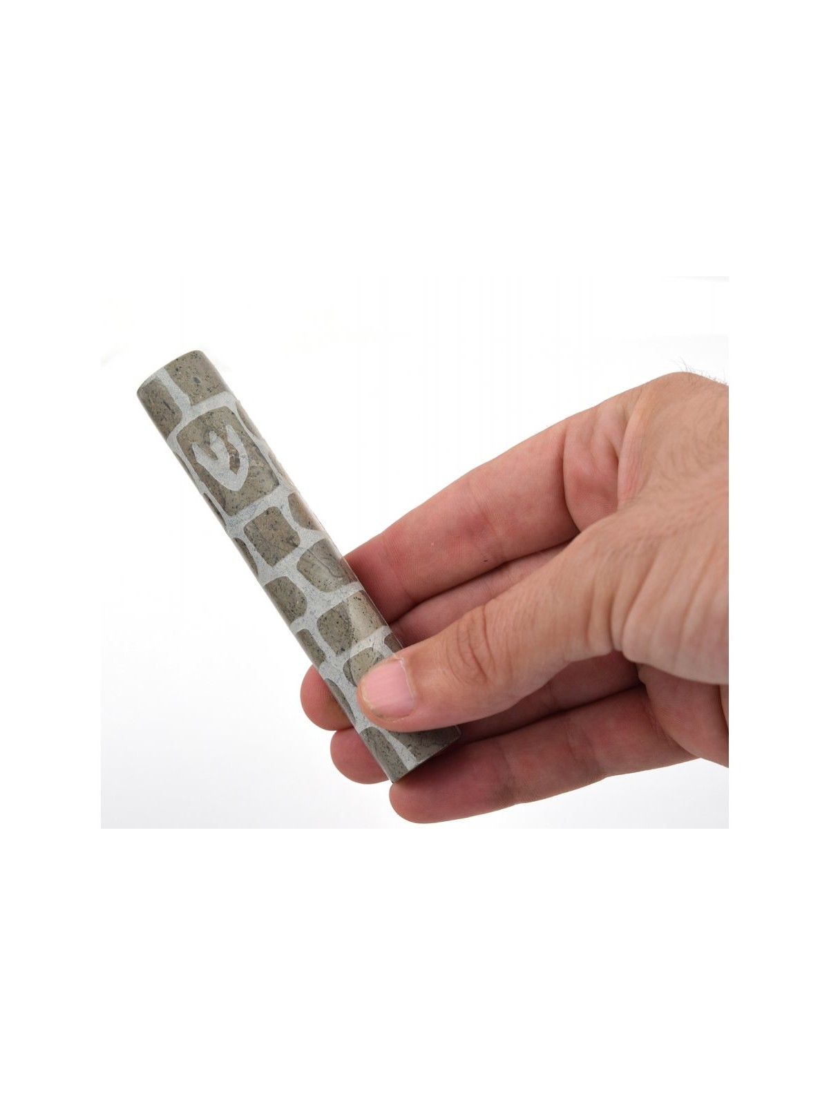 Jerusalem Stone Mezuzah Case with Western Wall Imag... | Stone Mezuzah