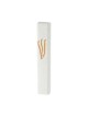 White Marble Polyresin Mezuzah Case Decorative Gold... | Stone Mezuzah