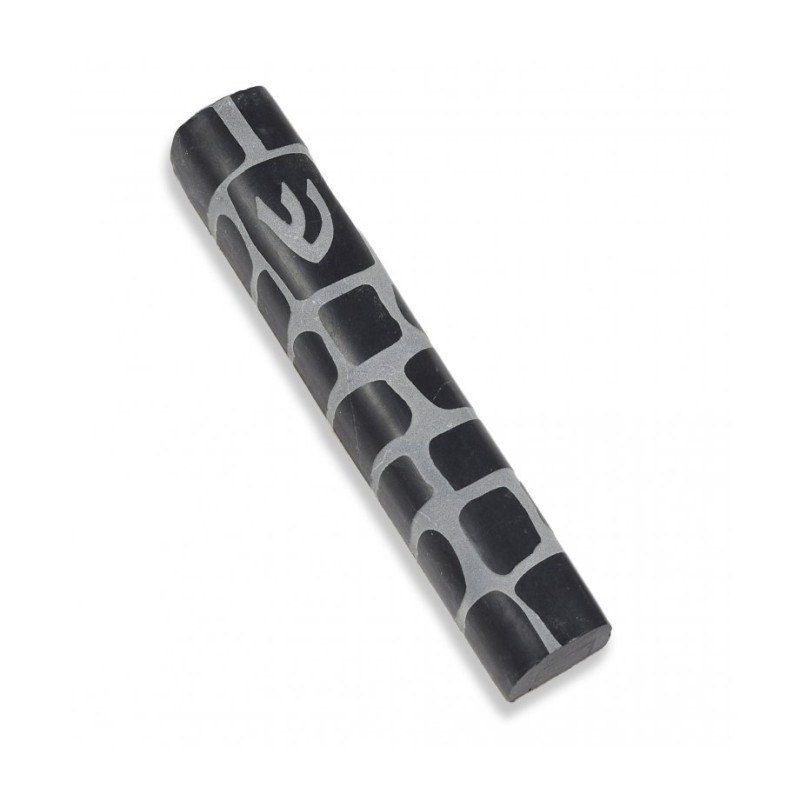 Jerusalem Stone Mezuzah Case with Western Wall Imag... | Stone Mezuzah