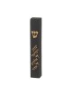 Black Polyresin Mezuzah Case Shema Yisrael Prayer W... | Stone Mezuzah