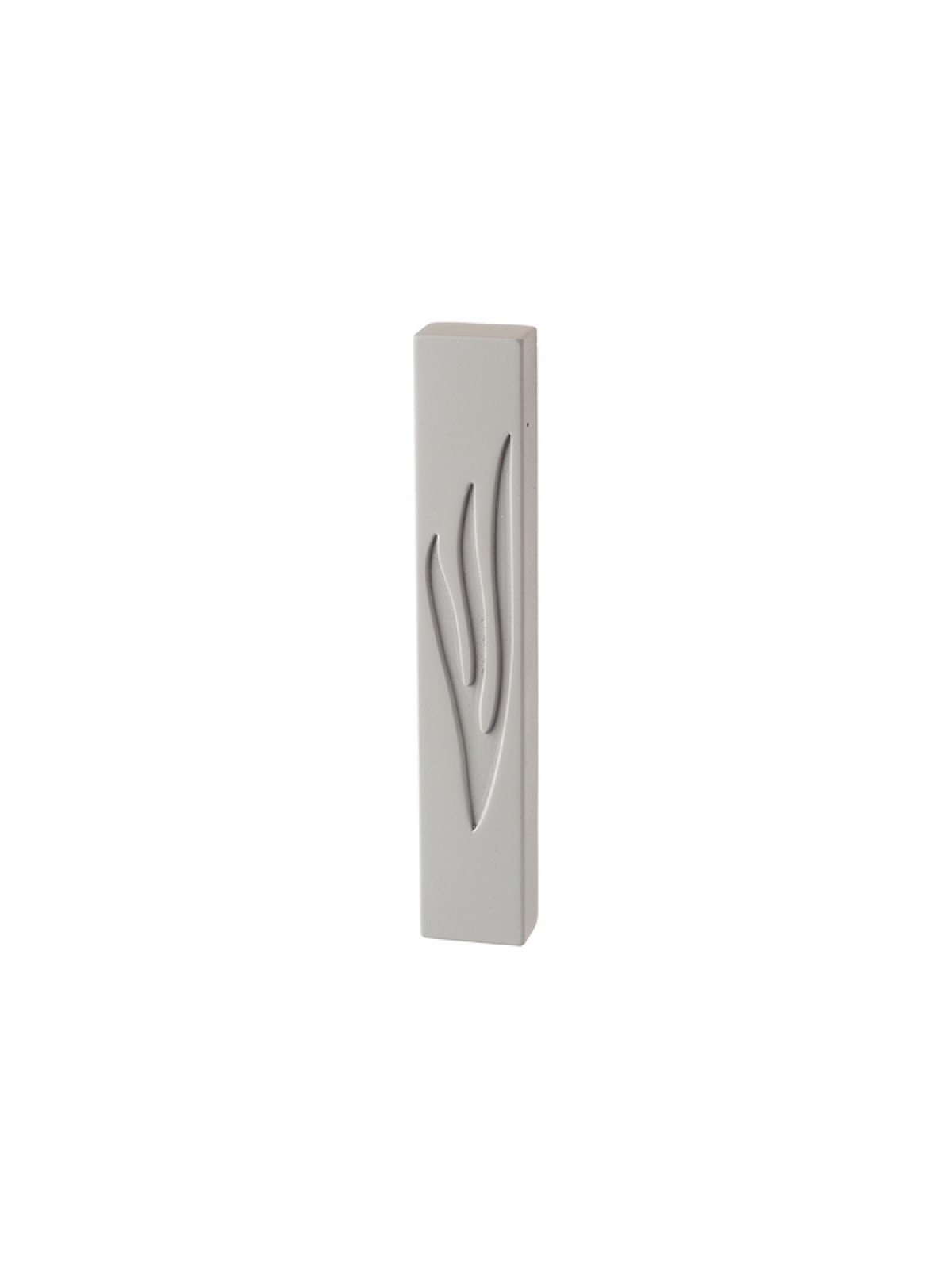 Gray Polyresin Mezuzah Case Decorative Elongated Sh... | Stone Mezuzah