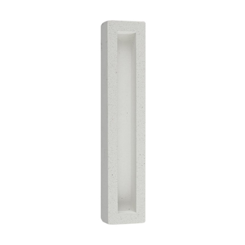 Gray Polyresin Mezuzah Case Decorative Elongated Sh... | Stone Mezuzah