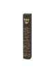 Black Polyresin Mezuzah Case Gleaming Gold Hebrew H... | Stone Mezuzah