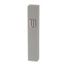 Gray Polyresin Mezuzah Case with Stone Effect Silve... | Stone Mezuzah