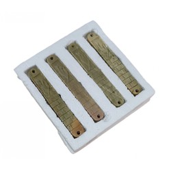 Jerusalem Stone Flat Mezuzah Case Set of Four with ... | Stone Mezuzah