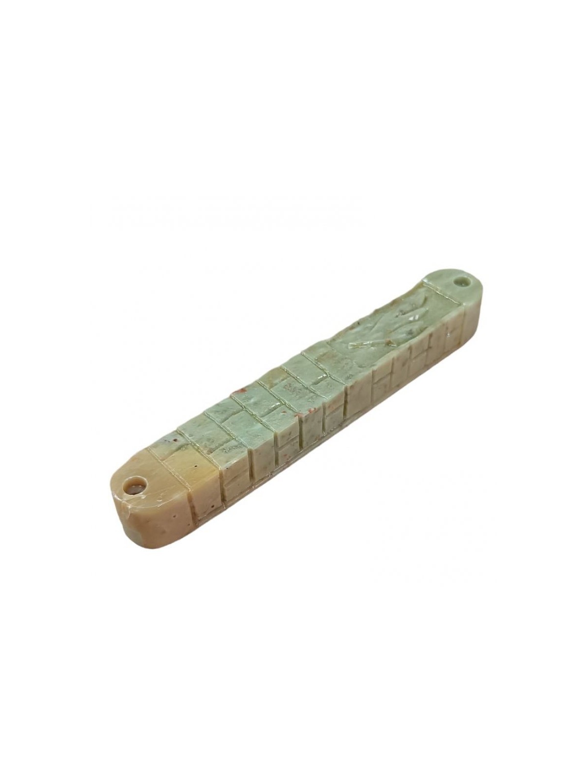 Jerusalem Stone Flat Mezuzah Case Set of Four with ... | Stone Mezuzah