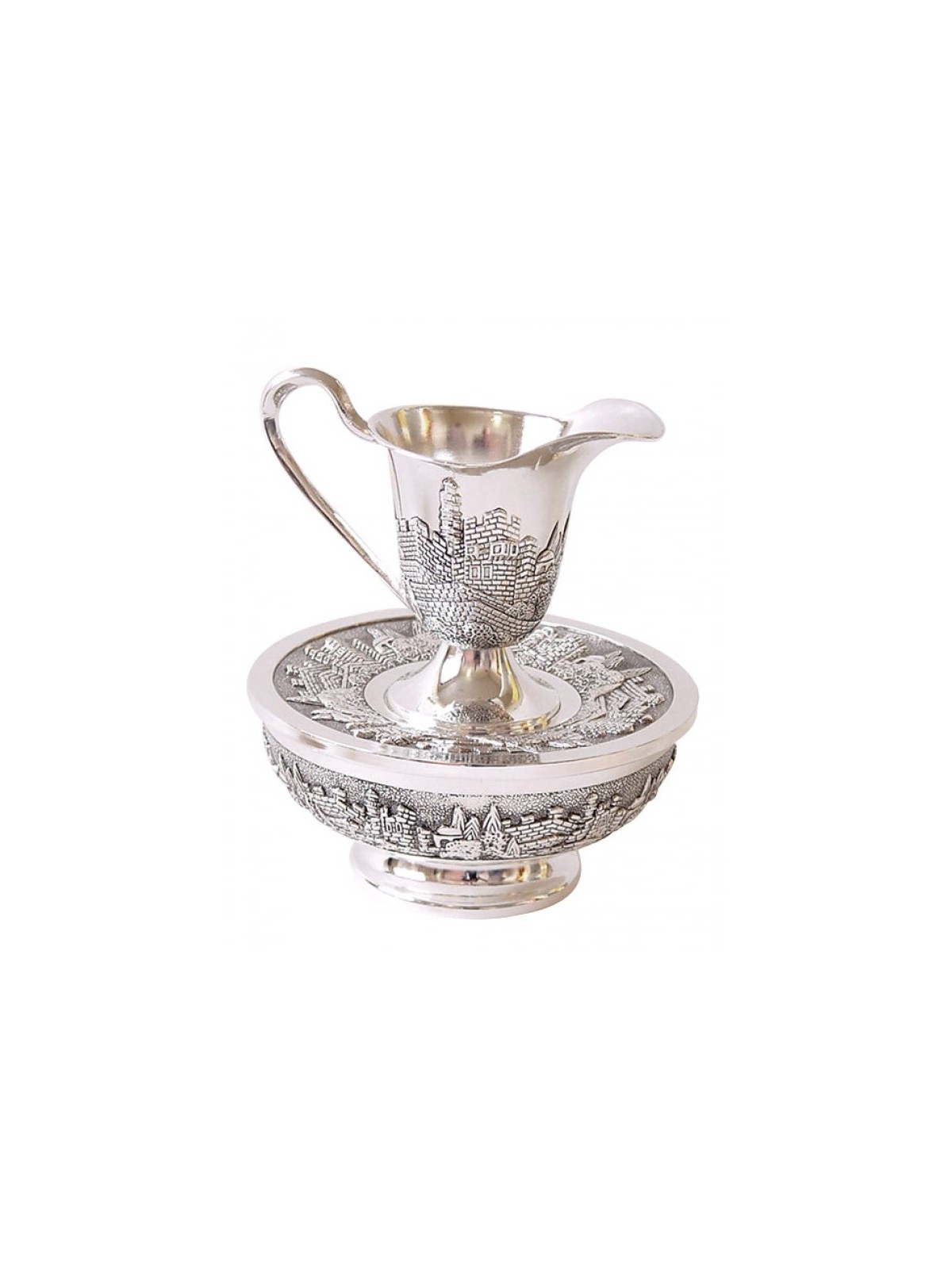 Silver Plated Mayim Achronim Hand Wash Cup Jerusal... | Mayim Achronim
