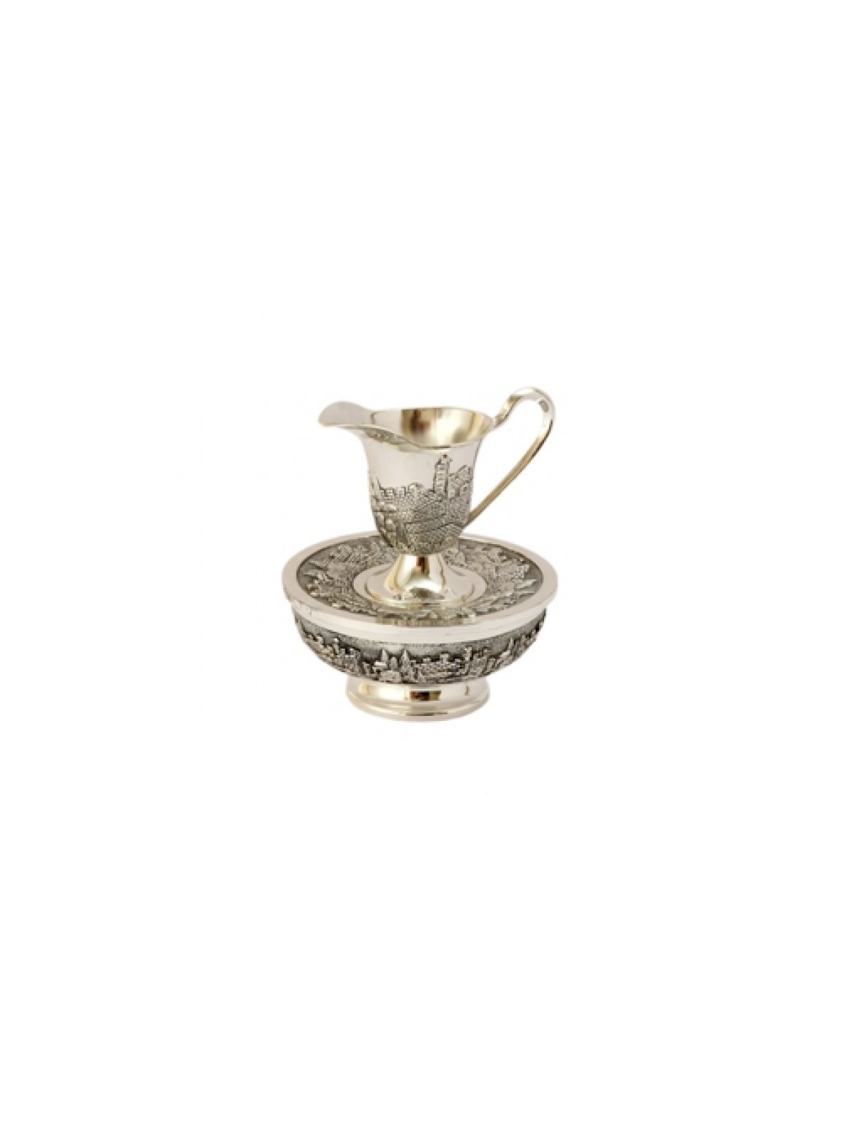 Silver Plated Mayim Achronim Hand Wash Cup Jerusal... | Mayim Achronim