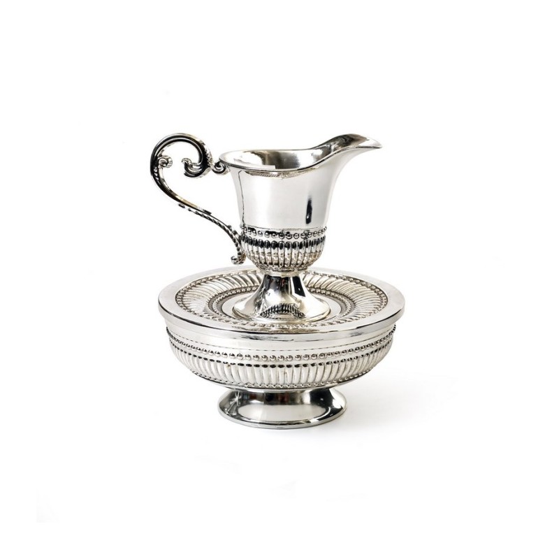 Classic Style Silver Plated Mayim Achronim Cup and... | Mayim Achronim